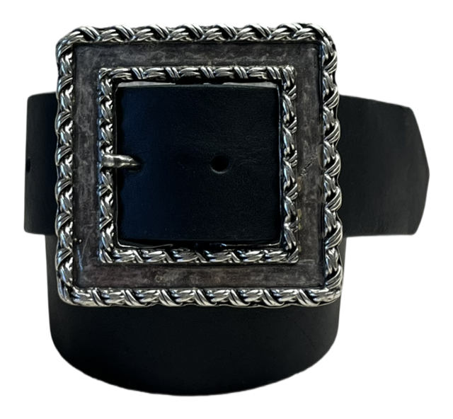 Woman Leather Belt Model Novoli cm 4