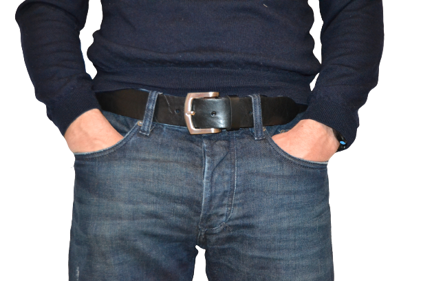 Men's Leather Belt Classic Model 4 cm