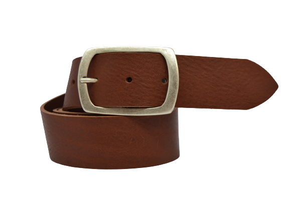 Leather Belt for Men and Women Model Capraia 4 cm