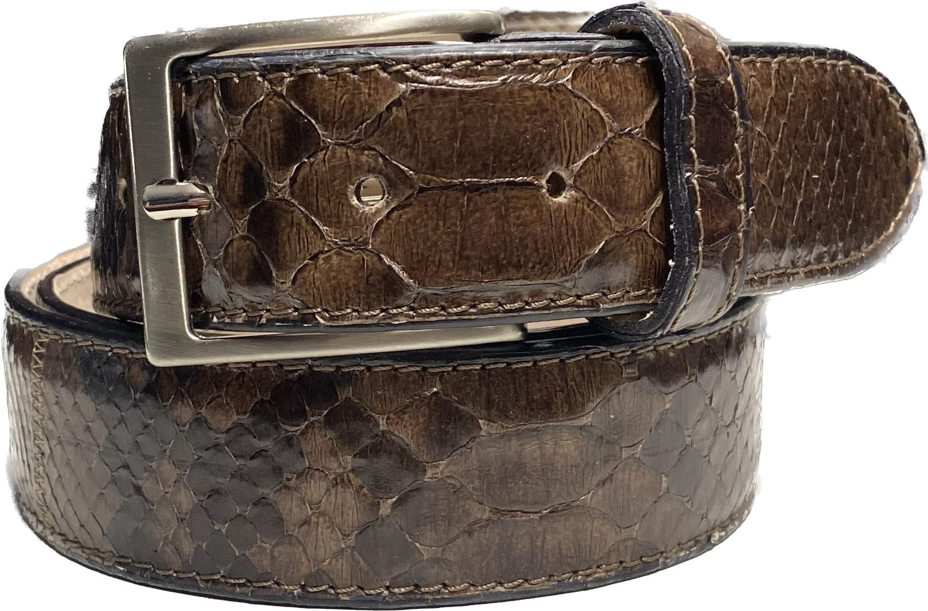 Belt in Python Man 4 cm