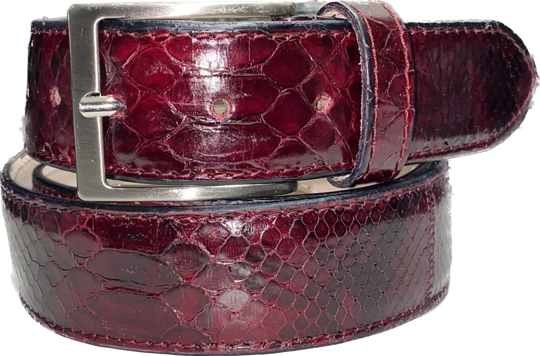 Belt in Python Man 4 cm